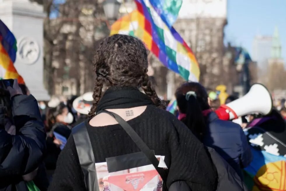 Demonstration für Frauenrechte