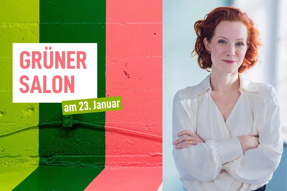 Titelbild "Grüner Salon" mit Teresa Bücker